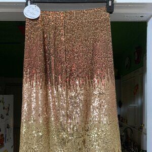 Juniors Starry Nights Ombre Sequined Skirt NWT X-Small